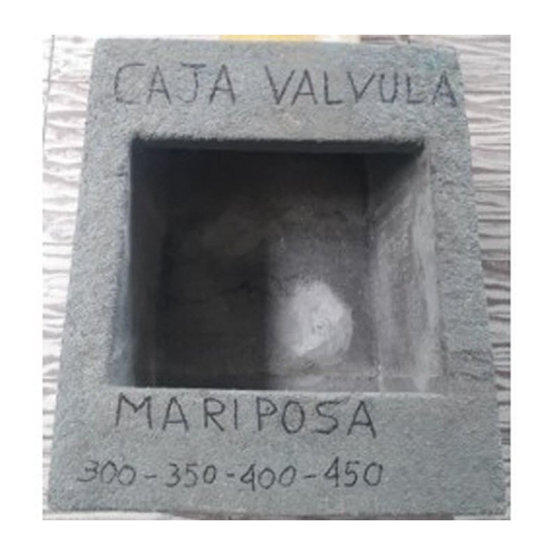 caja válvula mariposa