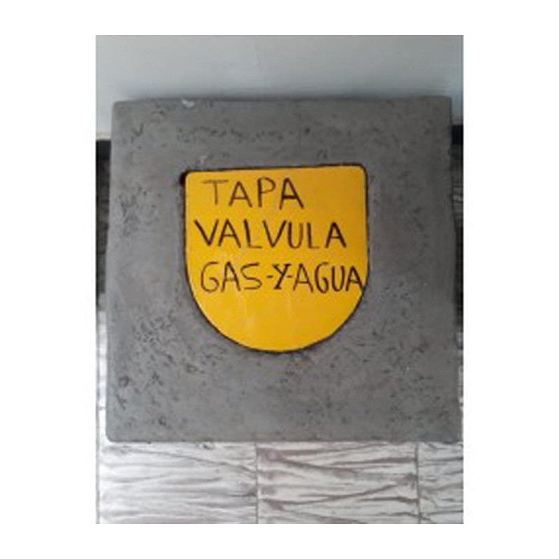 tapa válvula gas y agua